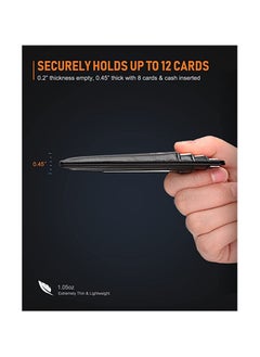Buffway Buffway Slim Minimalist Front Pocket RFID Blocking  - Image 5