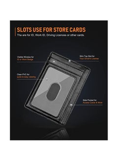Buffway Buffway Slim Minimalist Front Pocket RFID Blocking  - Image 4