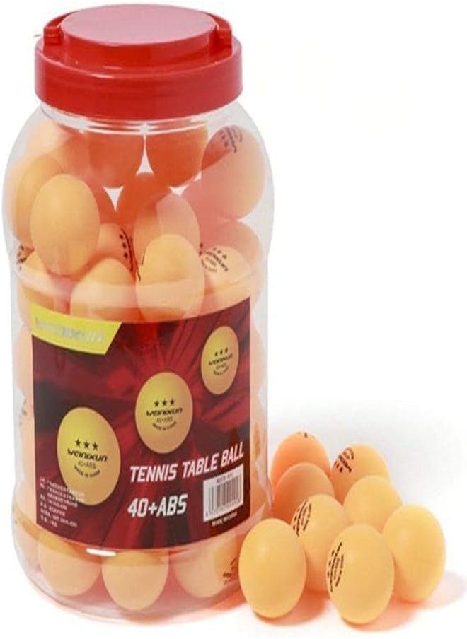 Generic - 60Pcs Orange 3-Star Premium Ping Pong Balls Training Table Tennis Ball - Image 1