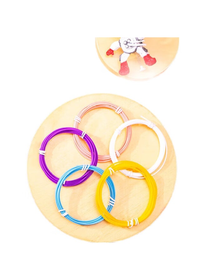 Deli 3D Printing Pen, Wireless Low-Temperature Drawing Pen, Educational Toy, Doodle Pen, Diy Craft Kit, Graduation, Children'S Day, Birthday Gift For Girls (With 5 Colors Of Consumables), Pink - Image 3