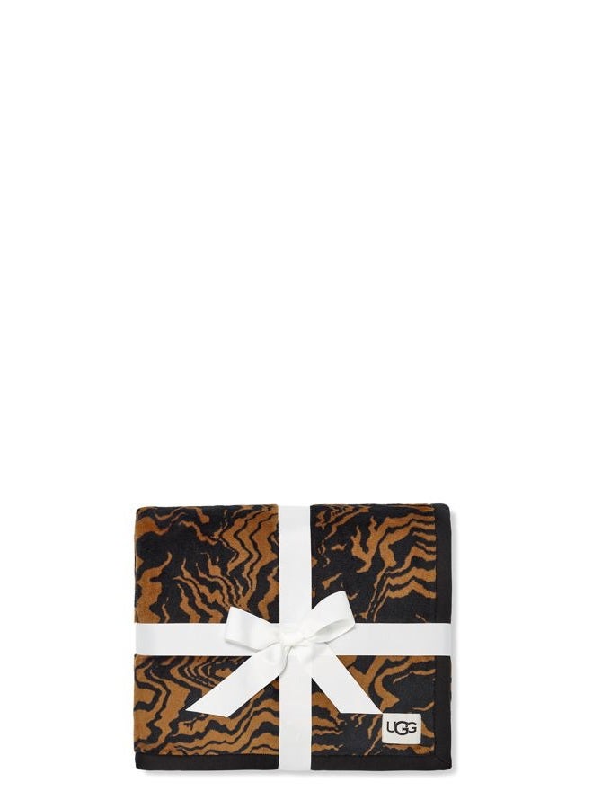 UGG Duffield Throw II Blanket, Chestnut Marble Jungle, One size - Image 1