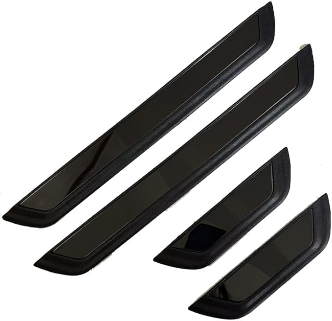4PCS Car Door Sill Protector for VW Golf (GTI/R) 1993–2025 2026, Stainless Steel Scuff Plate with Plastic Base, Anti-Scratch Trim, Threshold Protection Strip, Auto Accessories,A-Black Normal B-Silver - Image 1