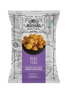 Mr Makhana Gluten Free Pickle Tickle Popped Lotus Seeds 25G  - Image 1