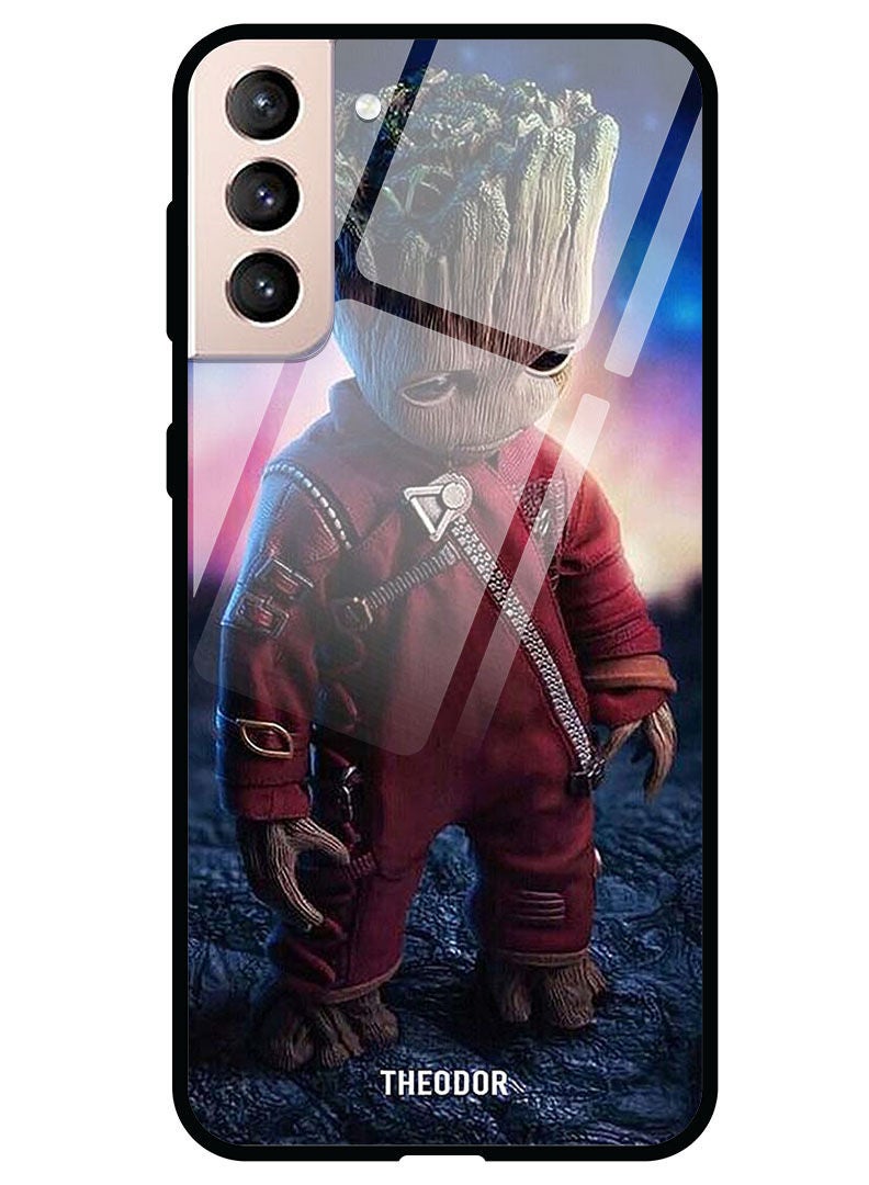 Theodor Protective Tempered Glass Case Cover Samsung Galaxy S21  Sad Groot - Image 1