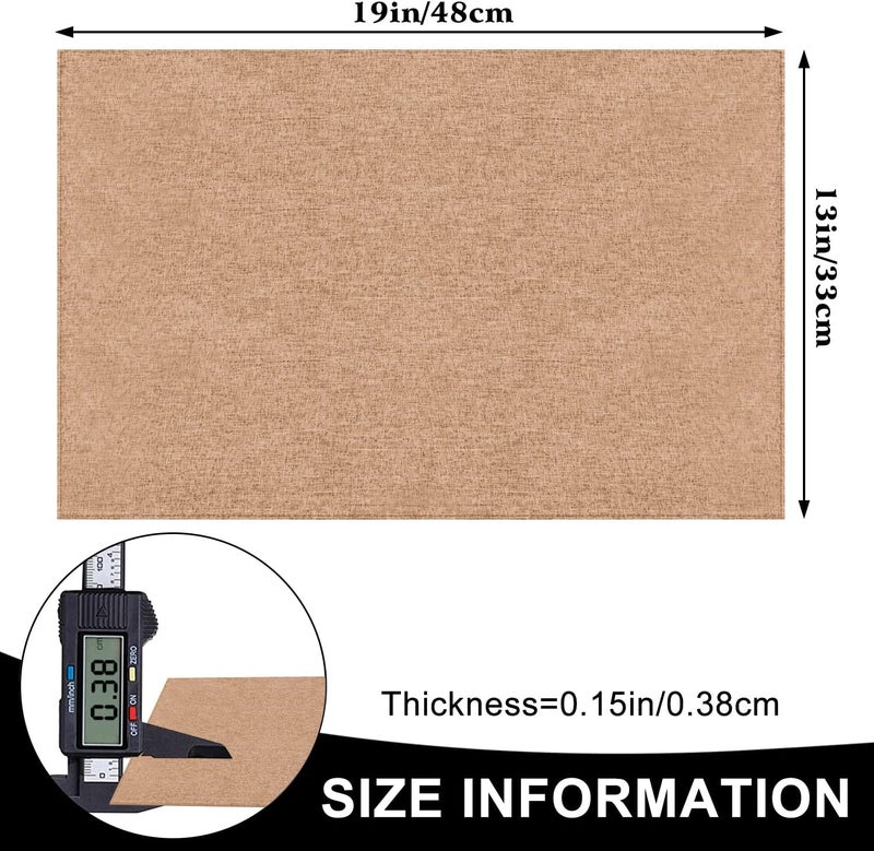 LANDVIEW Cloth Placemats Set of 6, Cotton Linen Blend Machine Washable Durable Linen Table Mats, Heat Resistant Placemats Wrinkle Free Place Mats for Dining Table, Easy to Clean (Linen, 6) - Image 5
