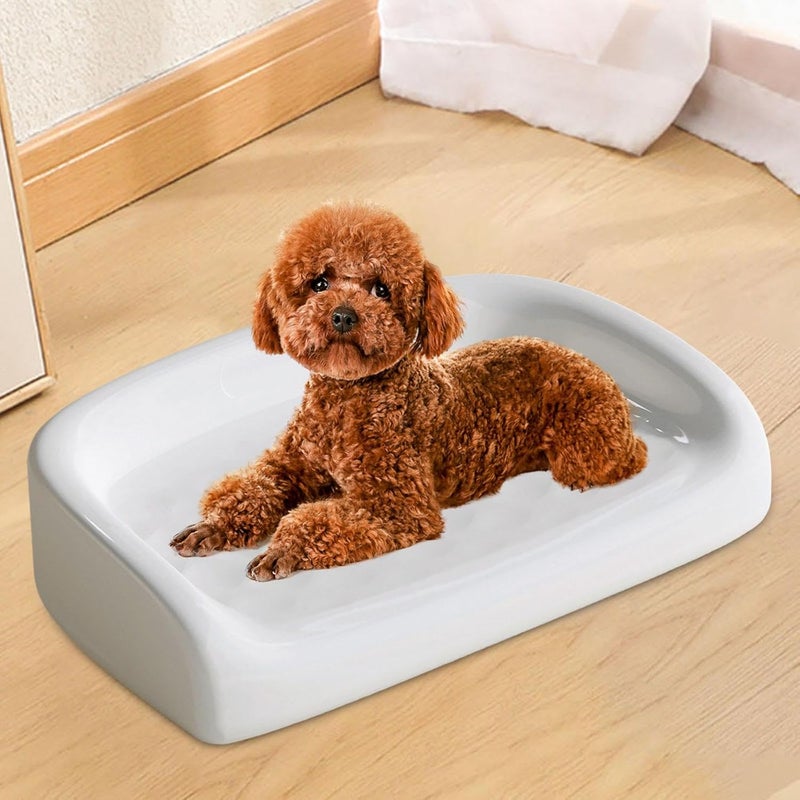 Dog Bed for Medium Size Dogs Portable Reliability Stable Spacious Durability Wear Resistant Dog Nest Pet Bed, White - Image 4