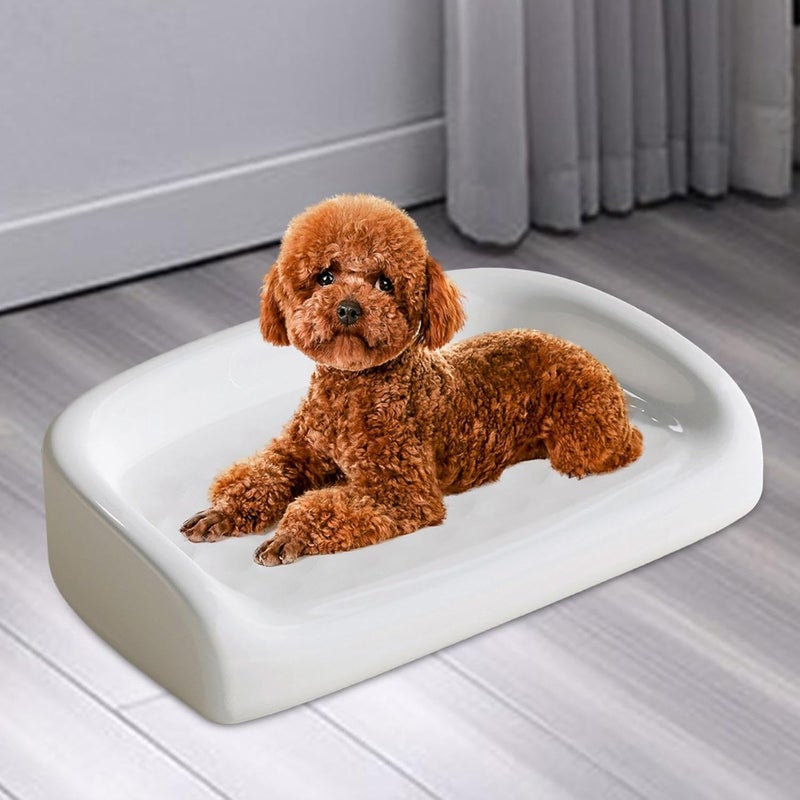 Dog Bed for Medium Size Dogs Portable Reliability Stable Spacious Durability Wear Resistant Dog Nest Pet Bed, White - Image 3