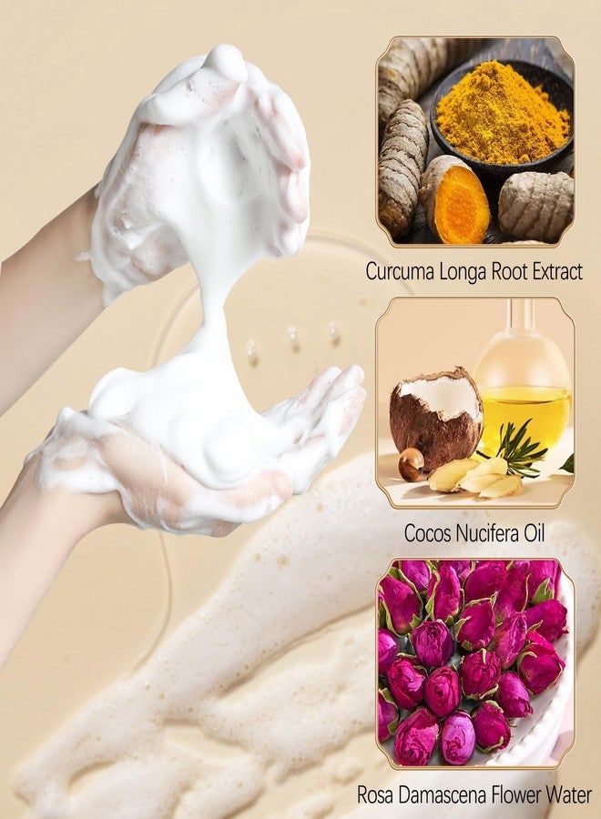 IYUWE Turmeric Face Wash,Turmeric Facial Cleanser,Turmeric Foaming Cleanser,Deep cleansing of facial skin,Suitable for All Skin - Image 5