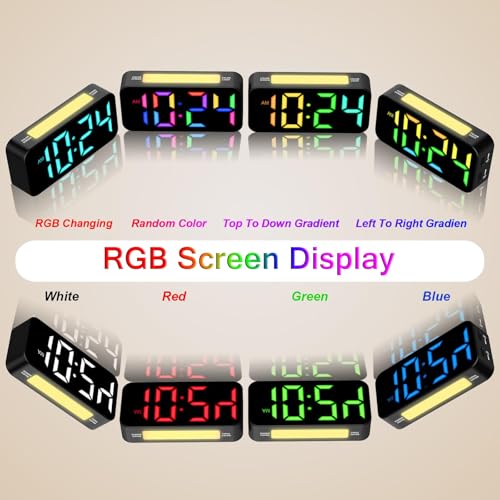 Topski Loud Alarm Clocks for Bedrooms Heavy Sleepers, Plug-in Digital Bedside Clock with Night Light, Large Display, Dual Alarm, Snooze, Dimmable for Kids Teens Boys Girls - Image 3