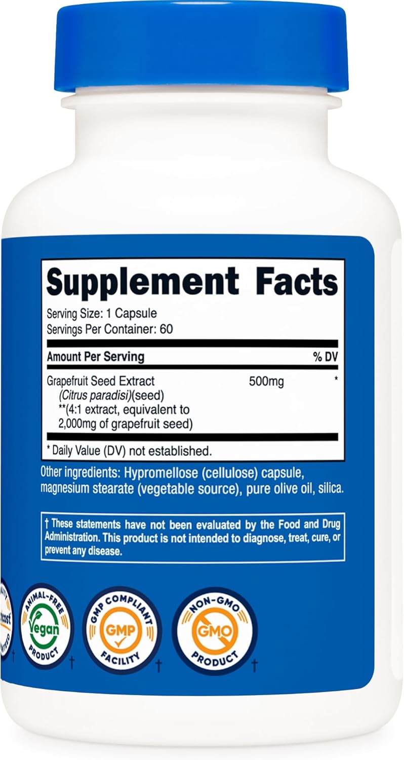 Nutricost Grapefruit Seed Extract 2000mg 60 Vegetarian Capsules  Gluten Free NonGMO - Image 4