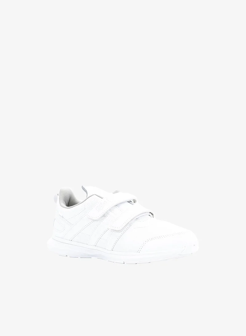 Bata Solid Sneakers with Hook and Loop Closure - Junior