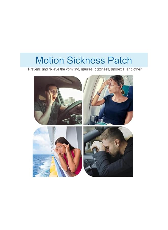 Sefudun Motion Sickness Patches, 80 Count (2 Box) Behind Ear Patches, Natural Formula for Travel Nausea, for Car Boat Plane Cruise, Fast Acting Lasts 72 Hours, for Kids  Adults - Image 3