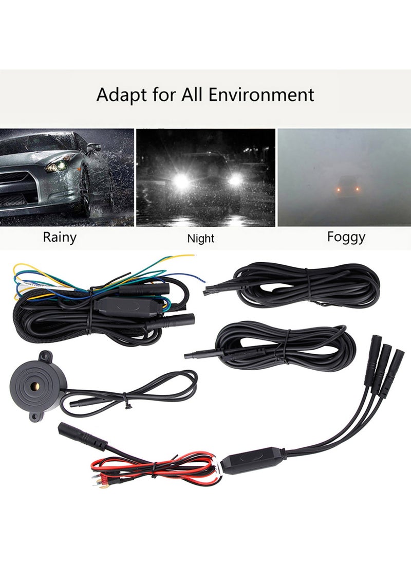 12V Universal Blind Spot Detection Monitoring System Kit BSD Sensor - Image 3