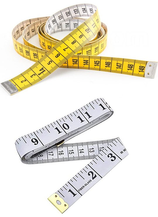 Hodbehod 2 Pieces Yellow and White Color Tape Measure 1.50 Meters  - Image 1