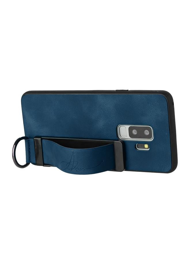 اس-توب جراب خلفي من الجلد مع حامل معصم لهاتف Samsung Galaxy S9 - Image 3