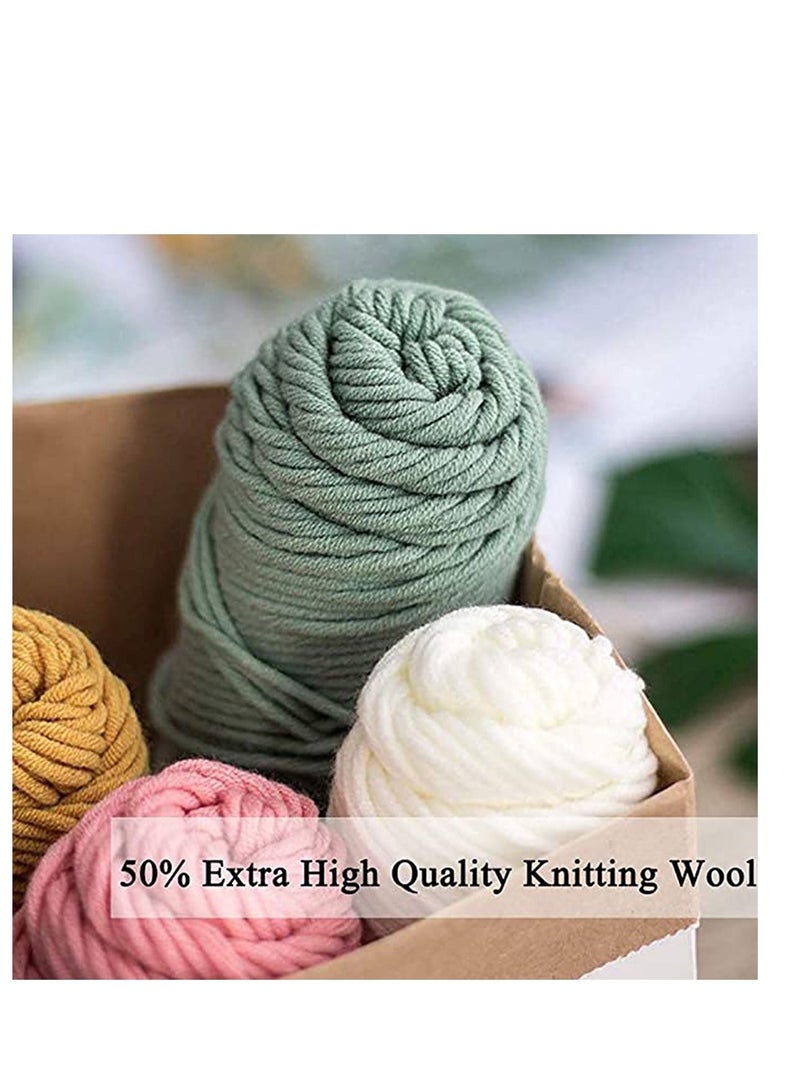 Series of Scenery Punch Needle Embroidery Starter Kits Tool, DIY Rug Hooking Kit for Adults Kids Beginner with Adjustable Pen Yarn Hoop - Image 5