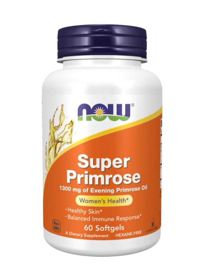 now Super Primrose 1300 mg Softgel 60's