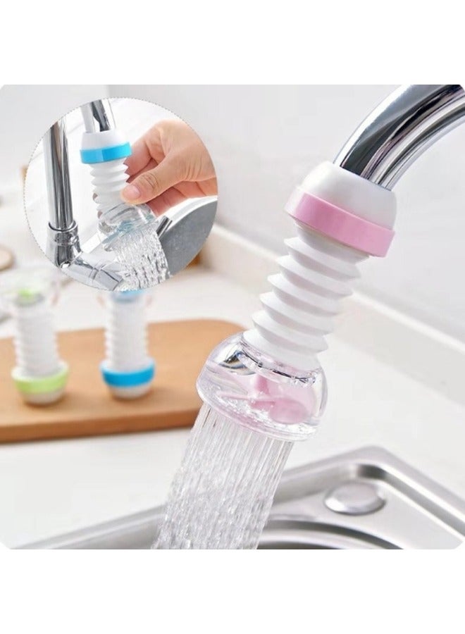 360° Rotating Faucet Extension with Adjustable Water Flow Splash-Proof and Flexible Kitchen Sink Attachment (Random Color) - Image 1