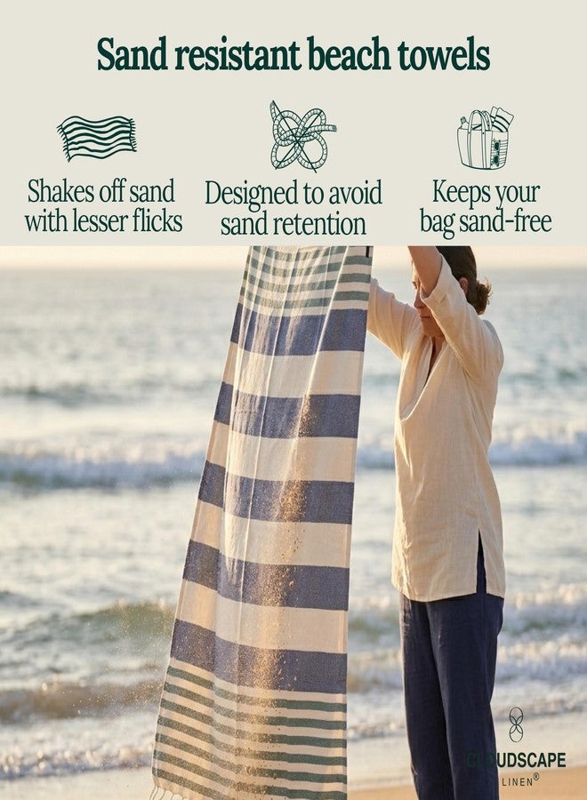 CloudScape Linen CLOUDSCAPE Oversized Beach Towels Bulk 6 Pack - 39"x71", Highly Absorbent, Sand Free Beach Essentials for Women, Quick Dry Lightweight Pool Towel, Easy Pack Travel Turkish Towel Premium, Multicolor7 - Image 2