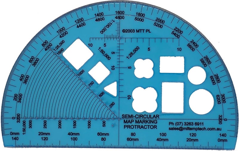 MTT PL Map Marking Protractors - Image 1