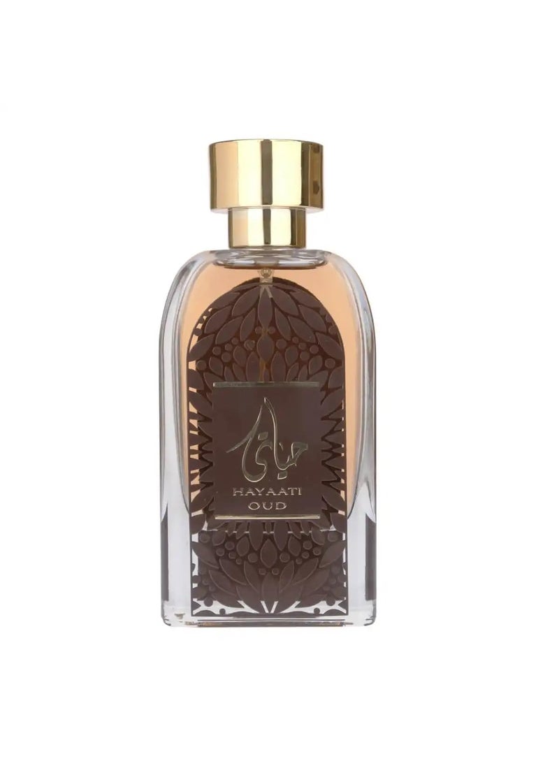Ard Al Zaafaran Ard Al Zaafaran Hayaati Oud Eau de Parfum Spray for Unisex, 3.4 Ounce 