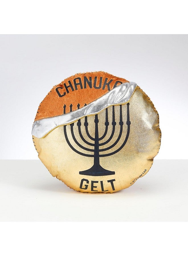 رايت لايت لعبة كلب على شكل عملة معدنية من جيلت هانوكا - مادة أكسفورد من تشيودايكا، هدايا حانوكا لأصحاب الكلاب، هدايا حفلات يهودية، إكسسوارات حانوكا، ديكور - Image 3