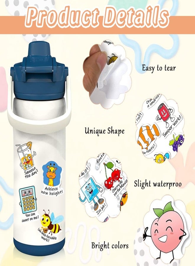 Climberty® 100 Pieces Cartoon Reward Stickers Set, Fun Punned Cartoon Sticker Cute Stationery Items, Motivational Rewarding Kawaii Stickers Set - Image 3