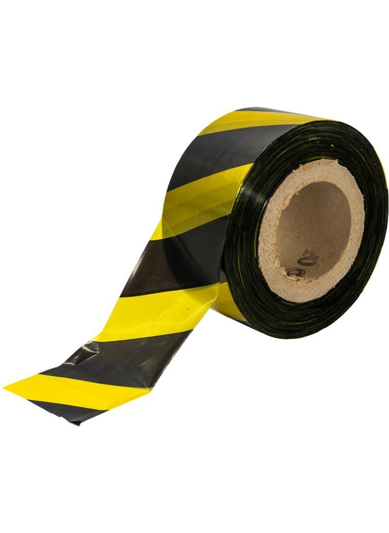 TiTi Safety Tape Yellow Black Warning Tape Large Size 7.5cm 500MT  - Image 1