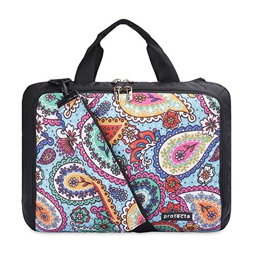 Protecta The Professional Office Laptop Bag Briefcase for Unisex Fits Laptops with Screen Size Up to 15.6 Inch - Ideal for Office & Work - Attractive Indian Print, Blue - Image 4