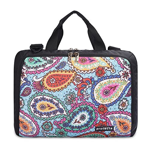 Protecta The Professional Office Laptop Bag Briefcase for Unisex Fits Laptops with Screen Size Up to 15.6 Inch - Ideal for Office & Work - Attractive Indian Print, Blue - Image 1
