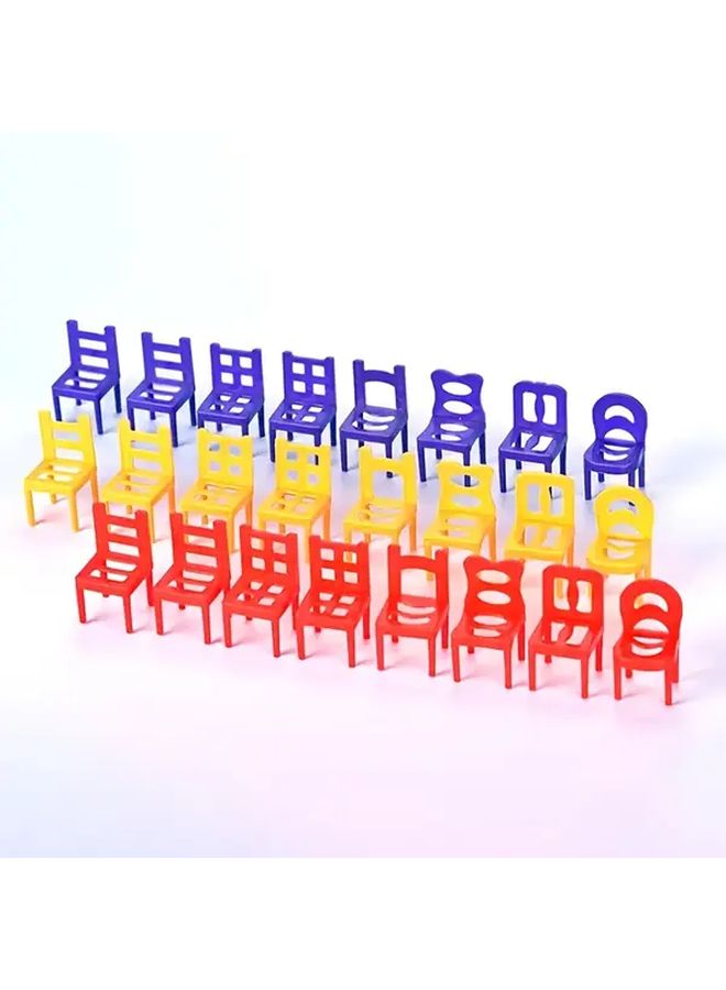 Kids Building Block Stacking Chairs Plastic Balance Toy Set Random Color Creative Construction Game - Image 4