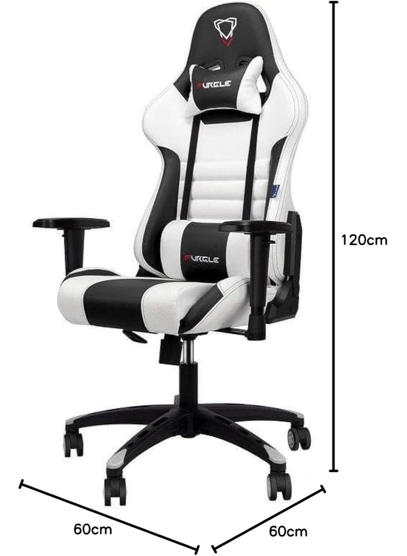 4D Adjustable Ergonomic Swivel Gaming Chair - PU Leather Seat with Tilt Backrest - Image 2