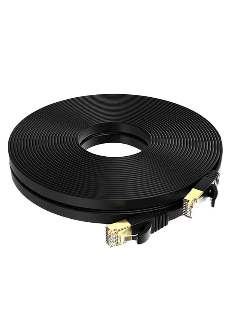 30M Cat7 Ethernet Cable High Speed Flat GB RJ45 LAN 10GBPS 600Mhz Shielded Internet Network Patch Cord Compatible for Gaming PS5/PS4/PS3 XBOX PC Laptop Modem Router - Image 2