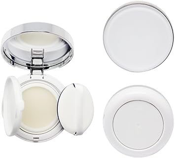 SelfTek Empty Foundation Puff Box Air Cushion Container for DIY BBCC Cream Liquid Foundation with Mirror and Sponge Puff - Image 2