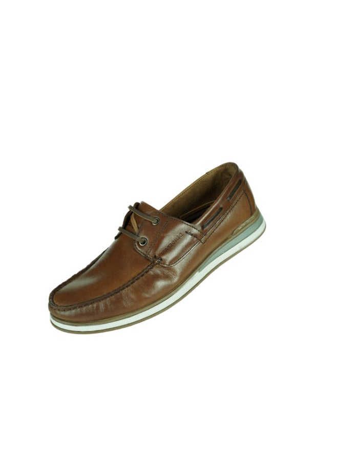 DEMOCRATA - 032-146 Democrata Mens Casual Boat Shoes Shoes 252104-004 Tan - Image 1