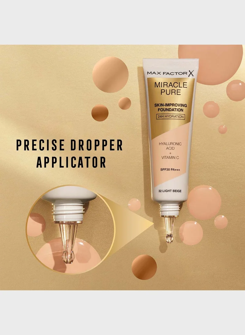 Max Factor Miracle Liquid Foundation –  45 –  Warm Almond
