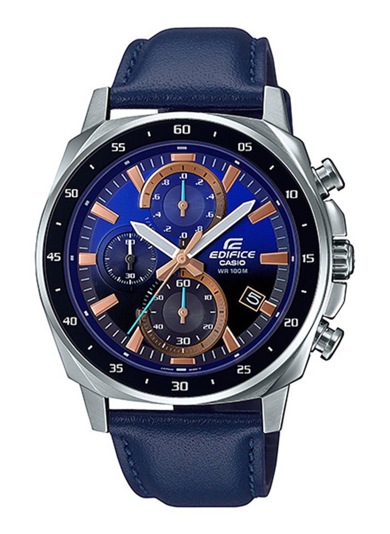 CASIO - Men's Analog Leather Wrist Watch EFV-600L-2AVUDF - 42 Mm - Image 1