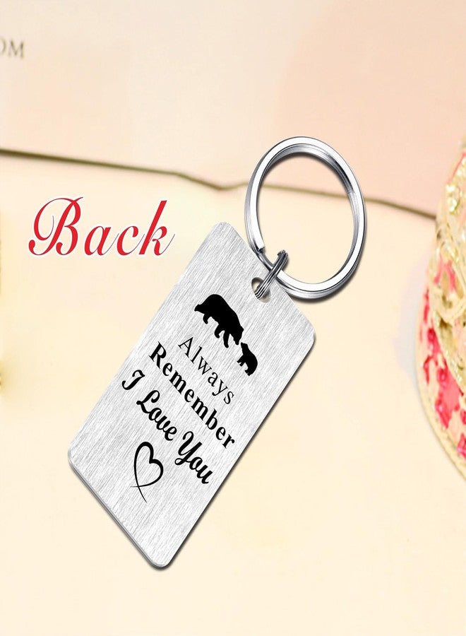 Jzxwan Papa Bear Gifts for Men, Love Papa Christmas Birthday Gifts Keychain, Best Appreciation Key Chain Present from Grandkids - Image 5