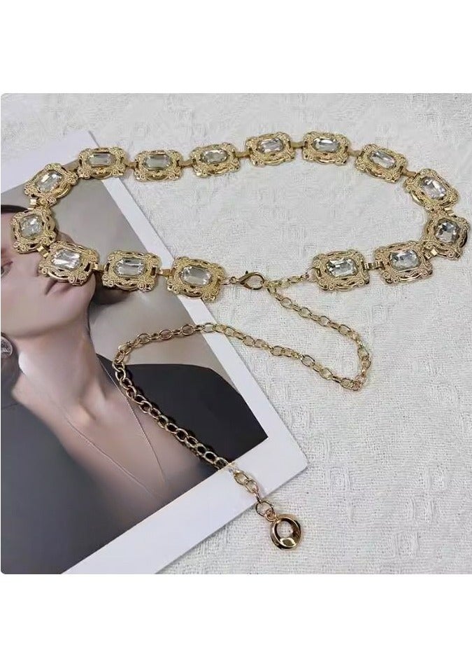 Women's Fashion Chain Belt Accessories Dress Coat Sweater - Image 1