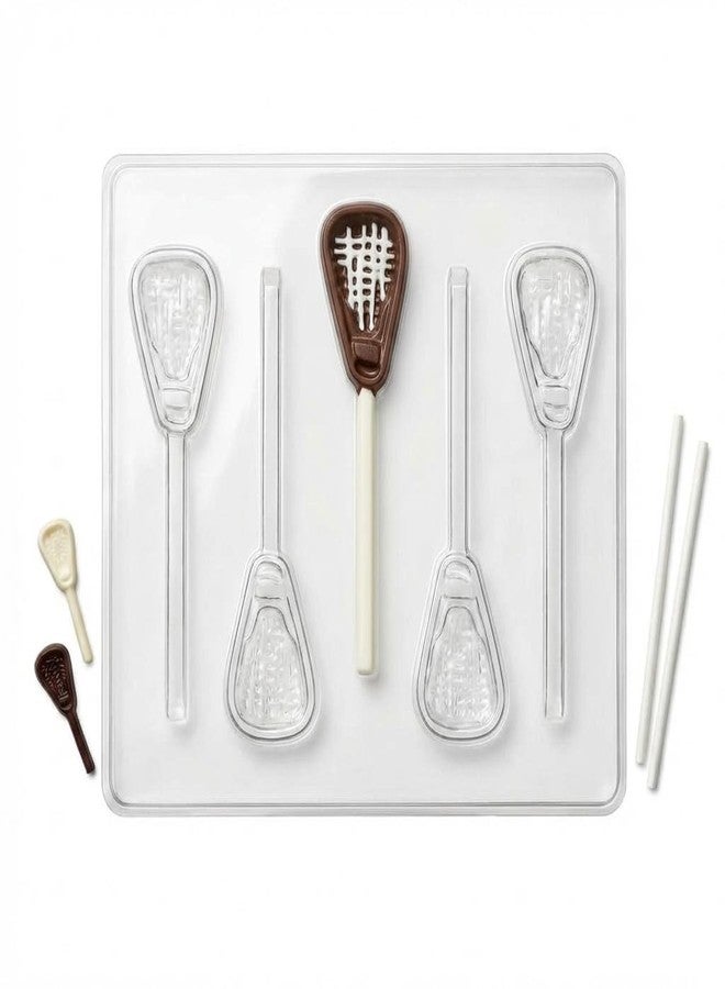 Lollipops Lacrosse Stick Lollipop Chocolate Candy Mold 3445-5 Cavities - Image 2