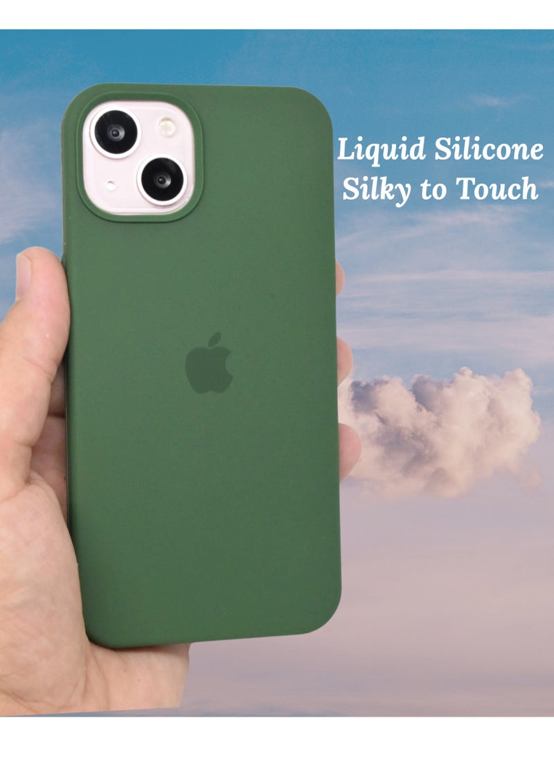 iPhone 15 Plus Case Liquid Silicone Case iPhone 15 Cover 6.7 inch Liquid Gel Rubber Soft Silky Touch Shockproof Thin Protective Cover Compatible with Apple iPhone 15 Plus