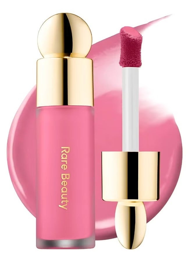 Rare Beauty by Selena Gomez Soft Pinch Liquid Blush – "Happy" (Dewy Cool Pink, 7.5ml) | Weightless, Long-Lasting, Buildable Liquid Blush for a Natural, Radiant Glow - Image 1