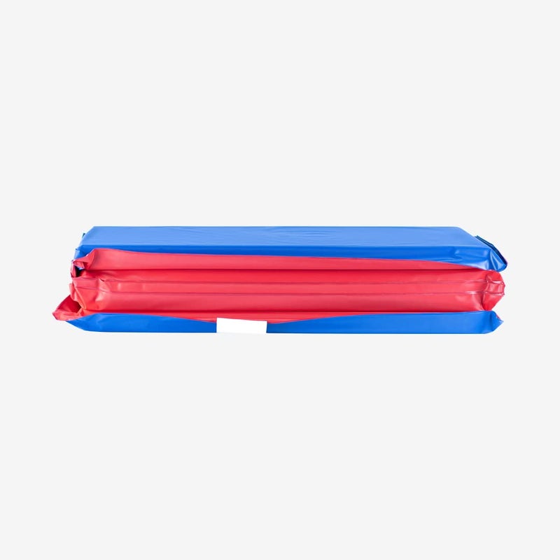 KinderMat, 1" Thick KinderMat, 4-Section Rest Mat, 45" x 19" x 1", Red/Blue, Great for School, Daycare, Travel, and Home, 100% Made in USA - Image 1