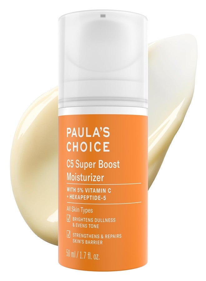 Paula's Choice C5 Super Boost Face Moisturizer with 5% Vitamin C & Squalane, Daily Face Lotion for Discoloration, Uneven Tone, Fine Lines & Breakout-Prone Skin, Fragrance-Free, 1.7 Fl Oz - Image 1