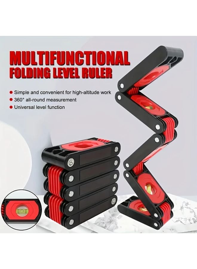 Multifunctional 5 Fold Magnetic Folding Level Tool For Carpentry And Woodworking - Image 2