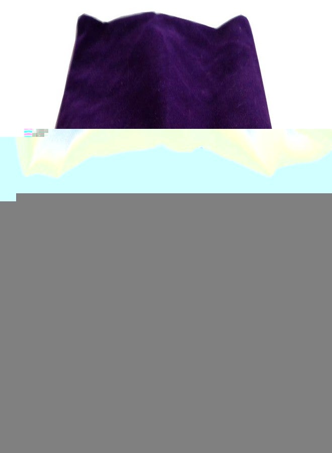 Metallic Dice Games Velvet Dice Bag with Satin Liner 6"x8" - Purple-Velvet-dice-Bag-with-Gold-Satin