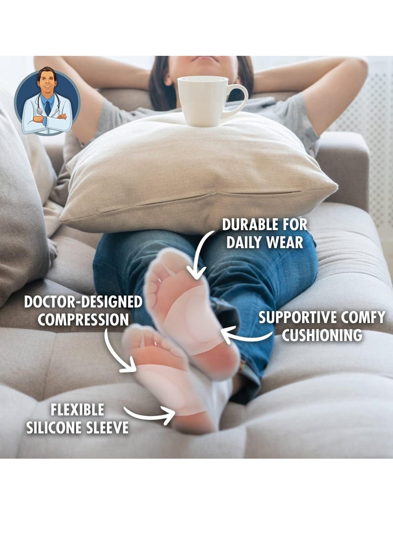 2 pairs Original Arch Support Sleeves Plus - Flat Foot Arch Supports for Men & Women - Arch Pain Relief - Image 3