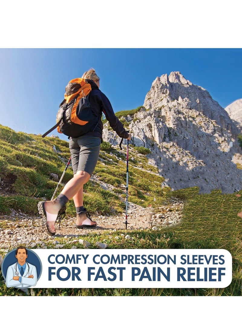 2 pairs Original Arch Support Sleeves Plus - Flat Foot Arch Supports for Men & Women - Arch Pain Relief - Image 5