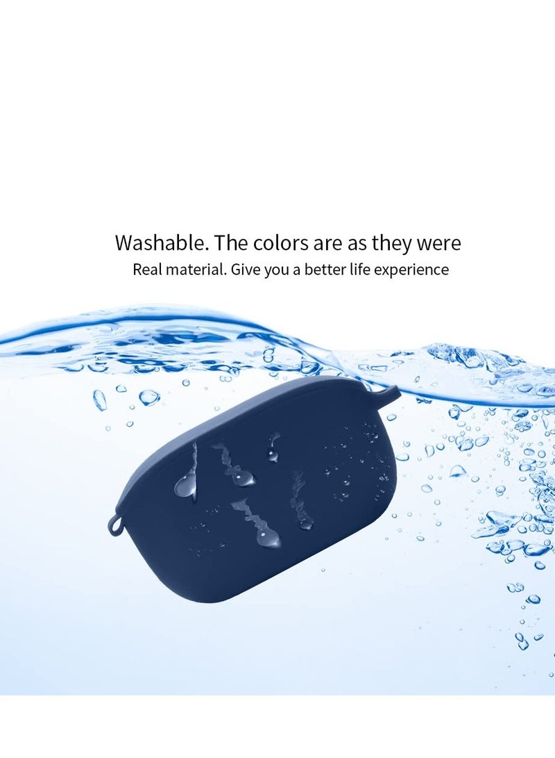 Case Compatible with JBL Wave 100TWS Shockproof Silicone Cover Earphone Pouch (Blue) - Image 5