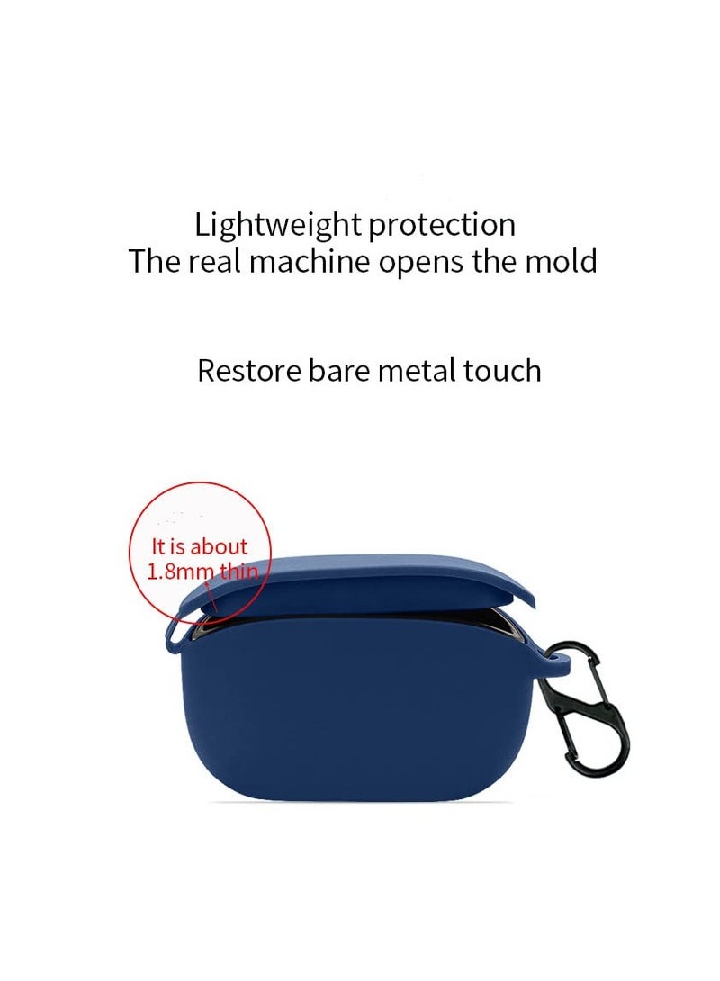 Case Compatible with JBL Wave 100TWS Shockproof Silicone Cover Earphone Pouch (Blue) - Image 4